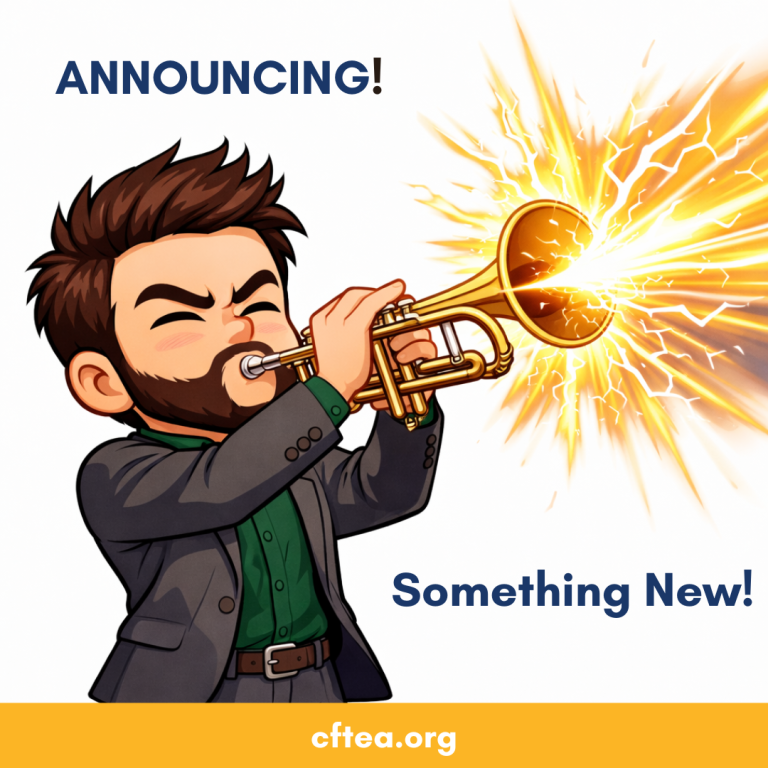 CFTEA Bank Training and Professional Development Announces something new. Trumpet blast.
